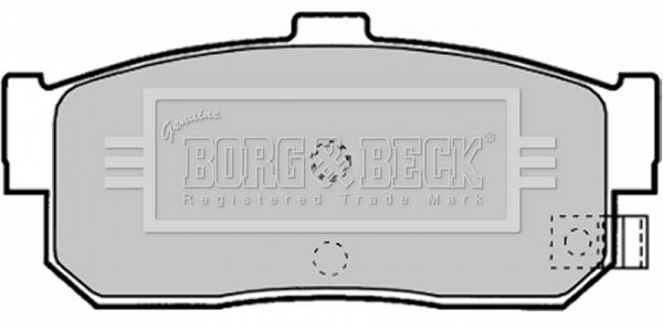 BORG & BECK stabdžių trinkelių rinkinys, diskinis stabdys BBP1895